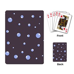 Blue Bubbles Playing Card