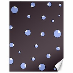 Blue Bubbles Canvas 12  X 16  