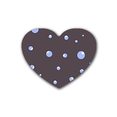 Blue Bubbles Heart Coaster (4 Pack)  by Valentinaart