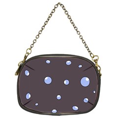 Blue Bubbles Chain Purses (two Sides) 