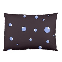 Blue Bubbles Pillow Case (two Sides) by Valentinaart