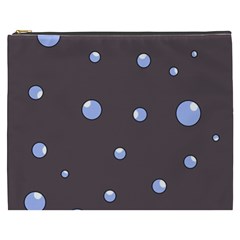 Blue Bubbles Cosmetic Bag (xxxl) 