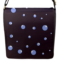 Blue Bubbles Flap Messenger Bag (s)