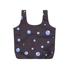 Blue Bubbles Full Print Recycle Bags (s) 