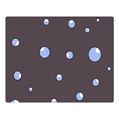 Blue Bubbles Double Sided Flano Blanket (large)  by Valentinaart