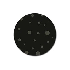 Gray Bubbles Magnet 3  (round)