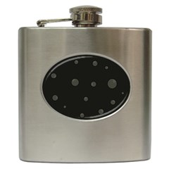 Gray Bubbles Hip Flask (6 Oz)