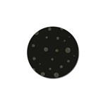 Gray bubbles Golf Ball Marker Front