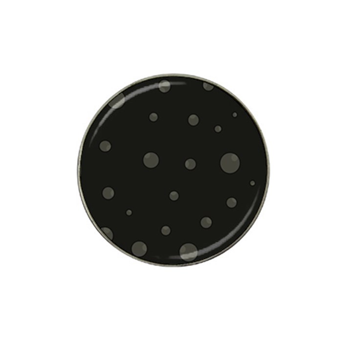 Gray bubbles Hat Clip Ball Marker