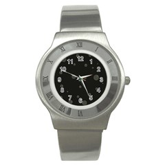 Gray Bubbles Stainless Steel Watch