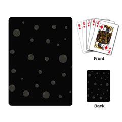 Gray Bubbles Playing Card