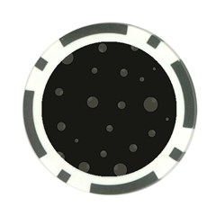 Gray Bubbles Poker Chip Card Guards