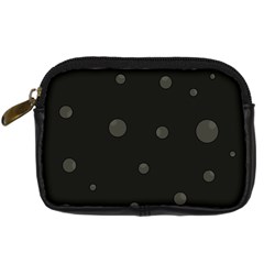 Gray Bubbles Digital Camera Cases by Valentinaart