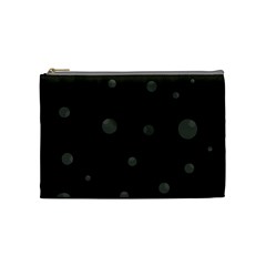 Gray Bubbles Cosmetic Bag (medium) 