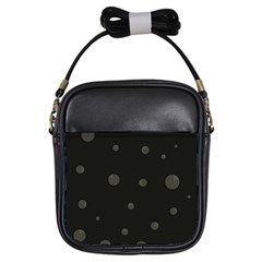 Gray Bubbles Girls Sling Bags