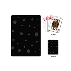 Gray Bubbles Playing Cards (mini) 