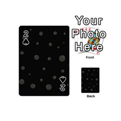 Gray Bubbles Playing Cards 54 (mini) 