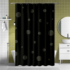 Gray Bubbles Shower Curtain 48  X 72  (small) 