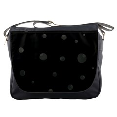 Gray Bubbles Messenger Bags