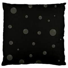 Gray Bubbles Large Flano Cushion Case (two Sides)