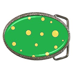 Yellow Bubbles Belt Buckles