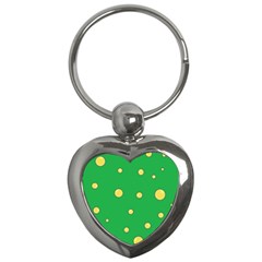 Yellow Bubbles Key Chains (heart) 