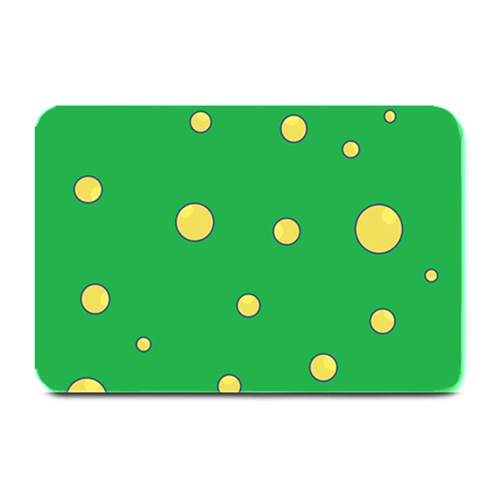 Yellow bubbles Plate Mats