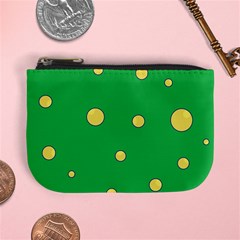 Yellow Bubbles Mini Coin Purses