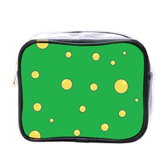 Yellow Bubbles Mini Toiletries Bags