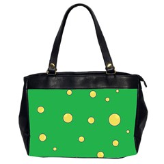 Yellow Bubbles Office Handbags (2 Sides) 