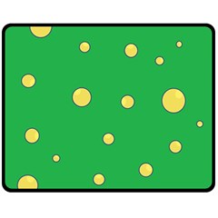 Yellow Bubbles Fleece Blanket (medium) 