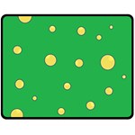 Yellow bubbles Fleece Blanket (Medium)  60 x50  Blanket Front