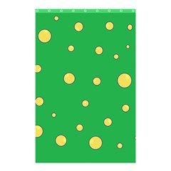 Yellow Bubbles Shower Curtain 48  X 72  (small) 