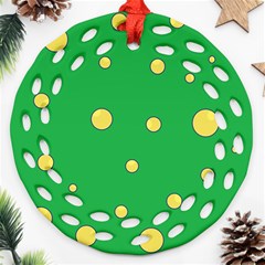 Yellow Bubbles Ornament (round Filigree) 