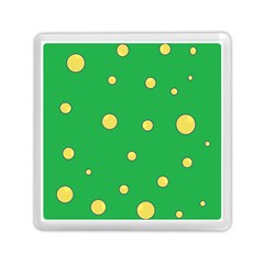 Yellow Bubbles Memory Card Reader (square) 