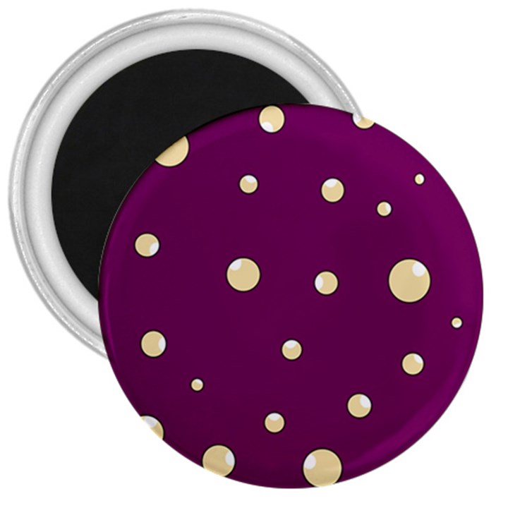 Purple and yellow bubbles 3  Magnets