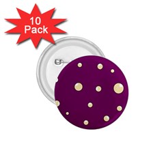 Purple And Yellow Bubbles 1 75  Buttons (10 Pack)