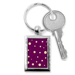 Purple And Yellow Bubbles Key Chains (rectangle) 