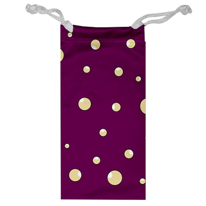 Purple and yellow bubbles Jewelry Bags