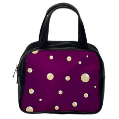 Purple And Yellow Bubbles Classic Handbags (one Side)