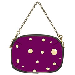 Purple And Yellow Bubbles Chain Purses (one Side) 