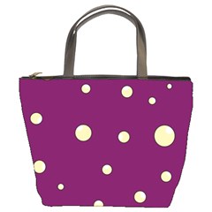 Purple And Yellow Bubbles Bucket Bags