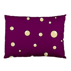 Purple And Yellow Bubbles Pillow Case