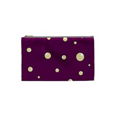 Purple And Yellow Bubbles Cosmetic Bag (small) 