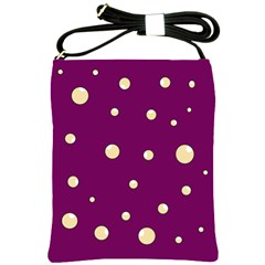 Purple And Yellow Bubbles Shoulder Sling Bags