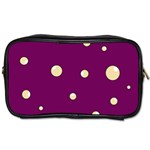 Purple and yellow bubbles Toiletries Bags 2-Side Front