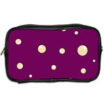 Purple and yellow bubbles Toiletries Bags 2-Side Back