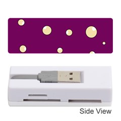 Purple And Yellow Bubbles Memory Card Reader (stick) 