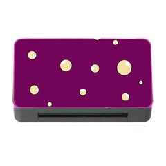 Purple And Yellow Bubbles Memory Card Reader With Cf