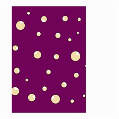 Purple And Yellow Bubbles Small Garden Flag (two Sides)